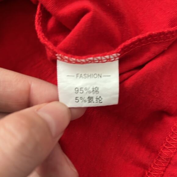 Tik Tok Kid’s 2 Piece Set Red‎ T Shirt & Black Shorts With Pockets Size 8/10 - Picture 5 of 10